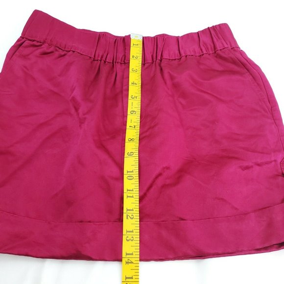 Club Monaco Womens Fuchsia Fully Lined Adjustable Straps Mini Skirt Size 2 - Picture 10 of 13